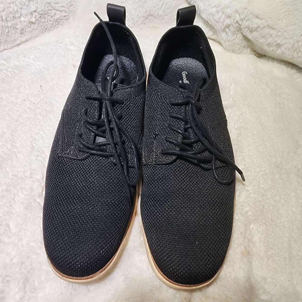 Goodfellow & Co Knit Oxford Dress Shoes Casual Lace Up Black Mens Size 7